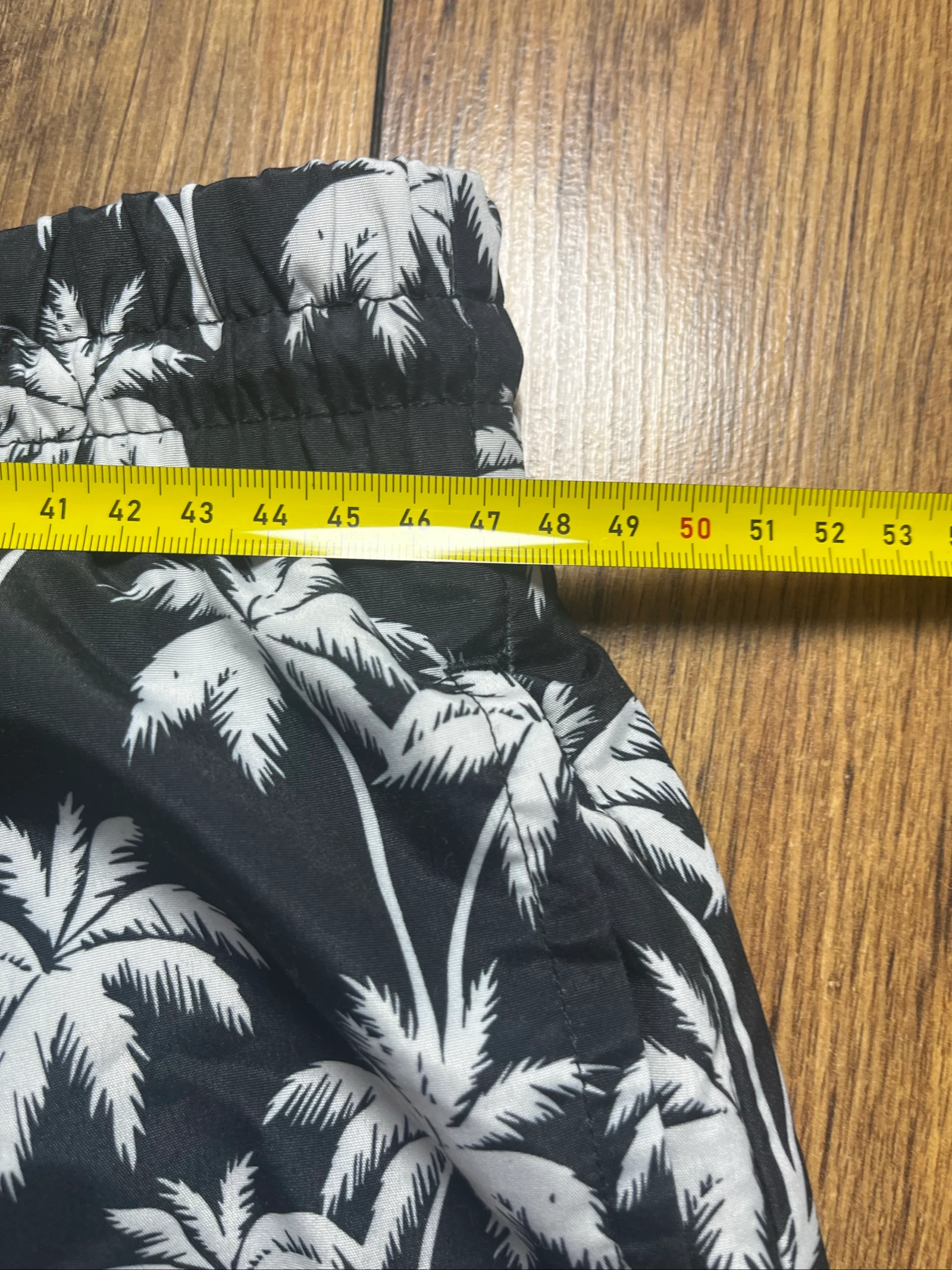 Zwarte badshort met palmboomprint en geborduurd logo - McKenzie - Maat 2XL - zeer goede staat – photo 5